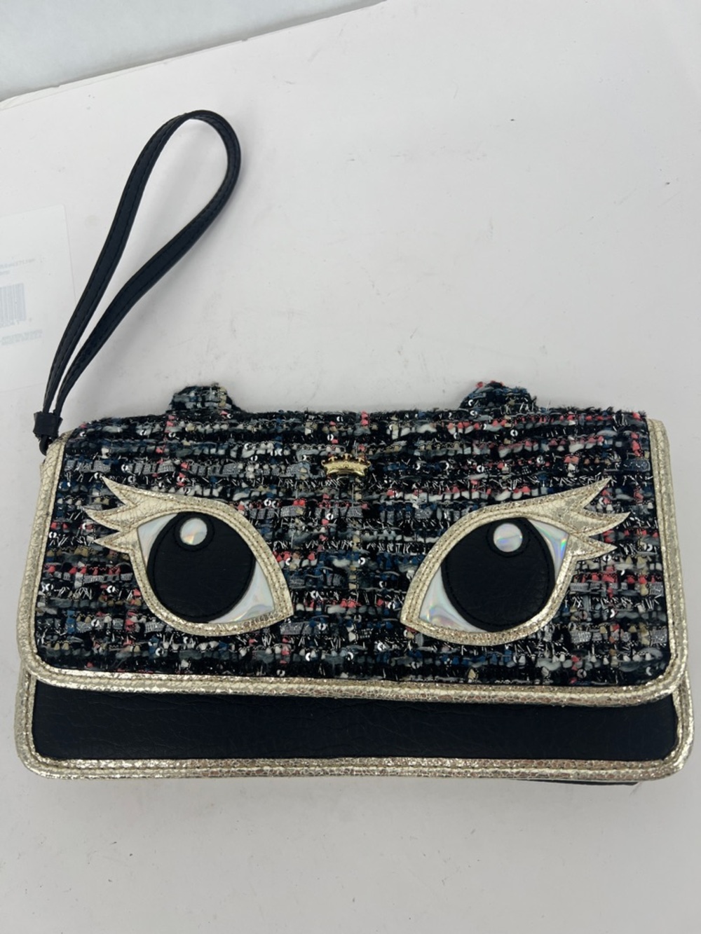 Juicy Couture Tweed Cat Clutch